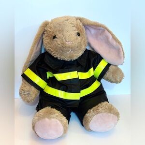 Build-a-Bear Workshop BABW Plush Bunny rabbit Firefighter 16"